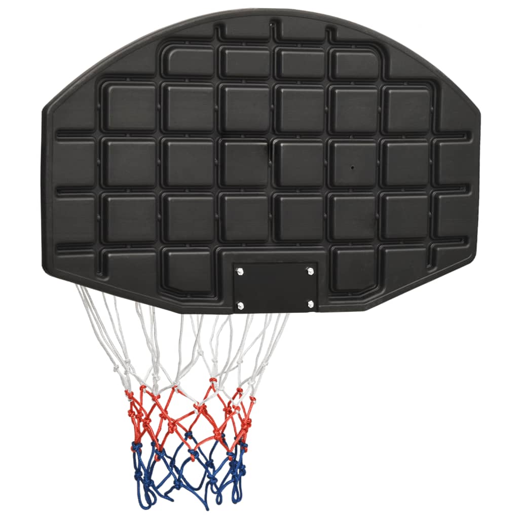 vidaXL Basketball Backboard Black 71x45x2 cm Polyethene