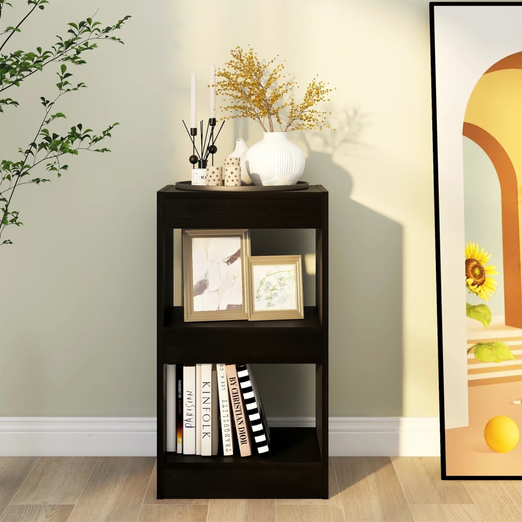 vidaXL Book Cabinet/Room Divider Black 40x30x72 cm