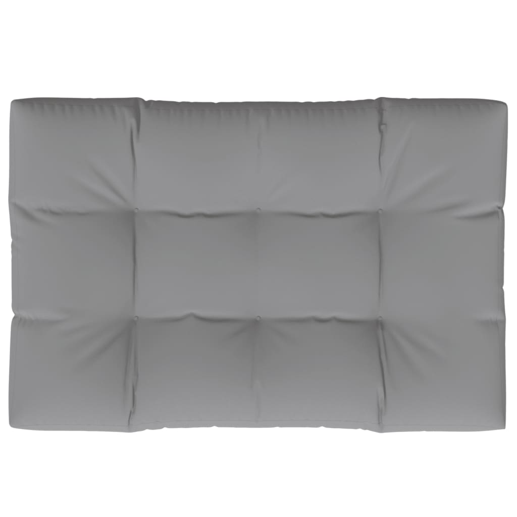 vidaXL Pallet Cushion 120x80x12 cm Grey Fabric