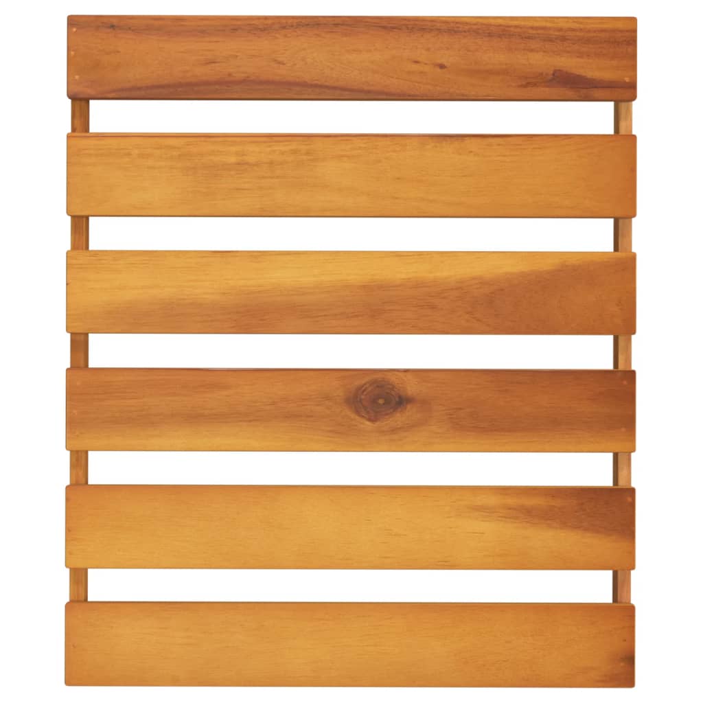 vidaXL 3-Tier Folding Shelf Brown 43x31x63 cm Solid Wood Acacia
