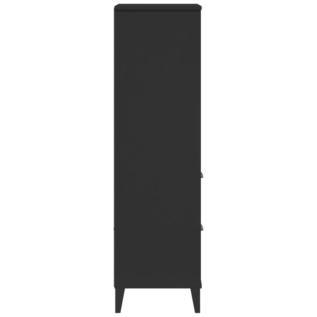 vidaXL Bookcase VIKEN Black 60x35x123 cm Engineered Wood