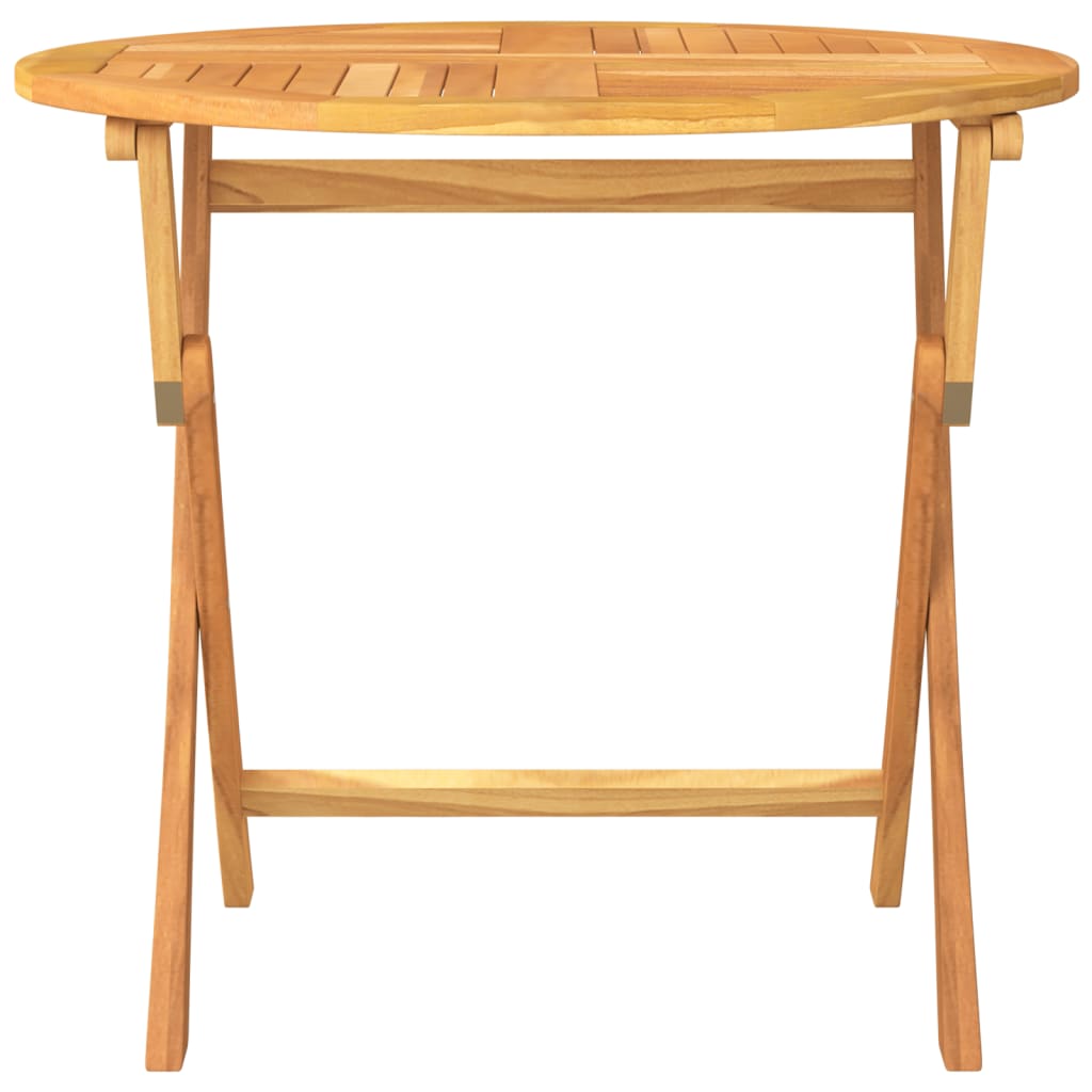 vidaXL Folding Garden Table 85x76 cm Solid Teak Wood