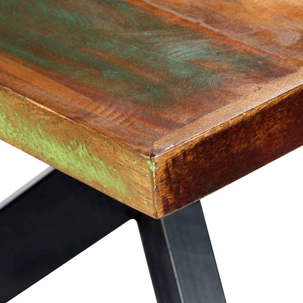 vidaXL Dining Table 200x100x75 cm Solid Reclaimed Wood