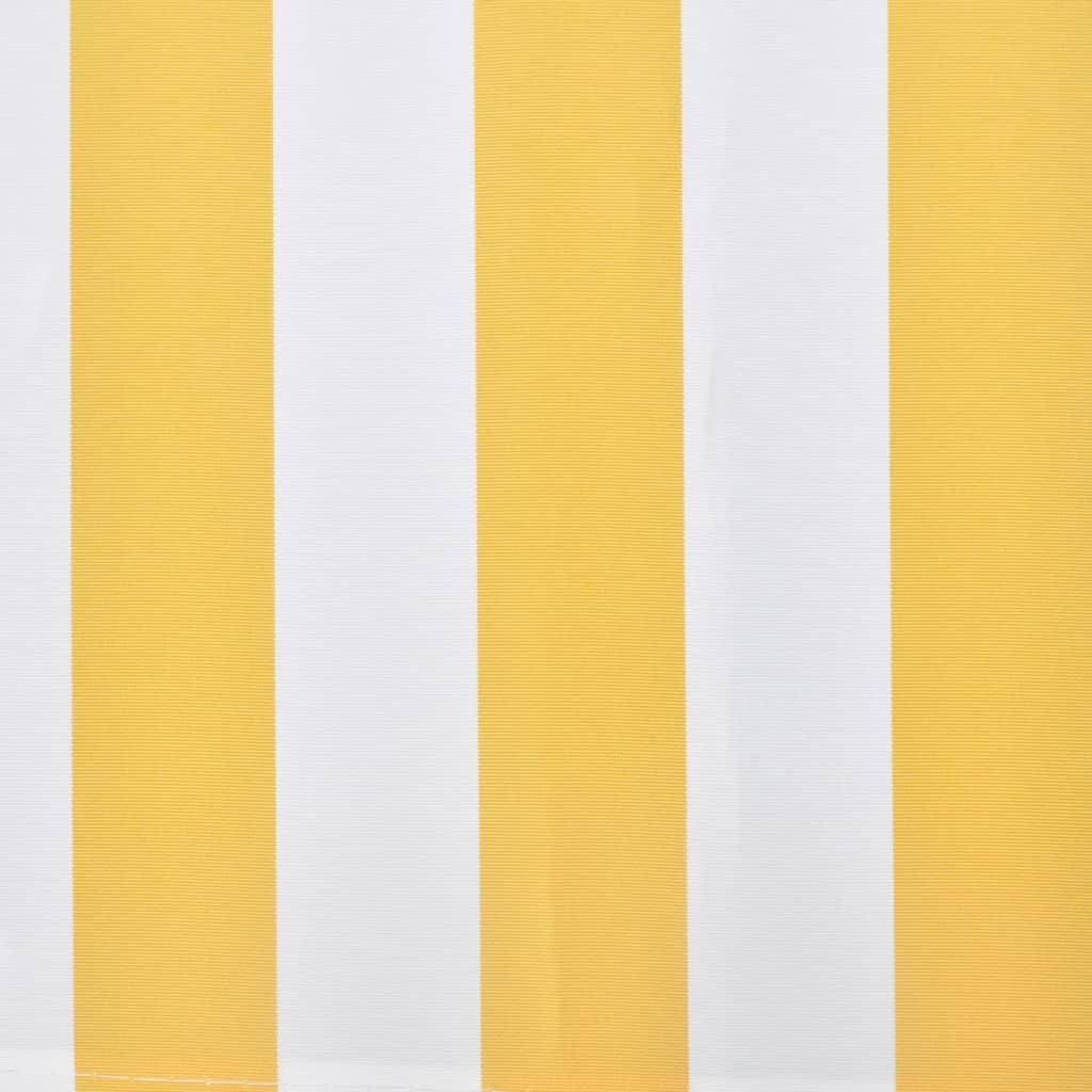 vidaXL Folding Awning 300 cm Yellow & White