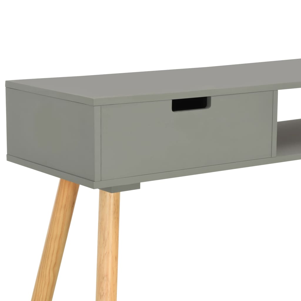 vidaXL Console Table Grey 80x30x72 cm Solid Pinewood