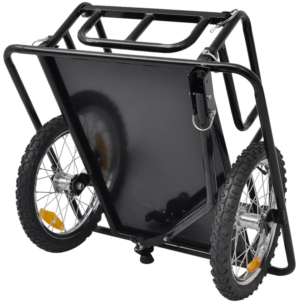 vidaXL Bike Cargo Trailer Black 50 kg