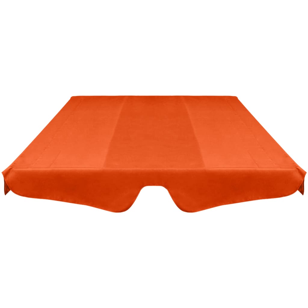 vidaXL Replacement Canopy for Garden Swing Orange 226x186 cm