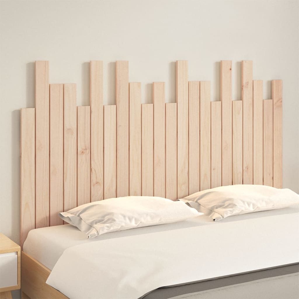 vidaXL Wall Headboard 140x3x80 cm Solid Wood Pine