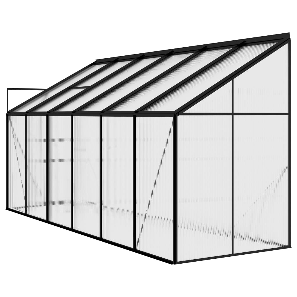 vidaXL Greenhouse Anthracite Aluminium 7.44 m³
