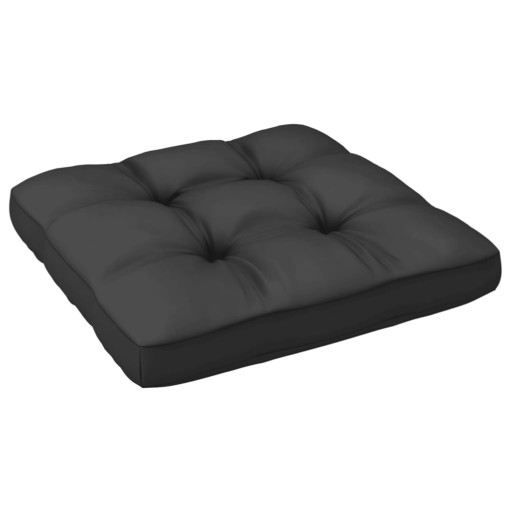 vidaXL Garden Corner Sofa with Anthracite Cushions Solid Pinewood