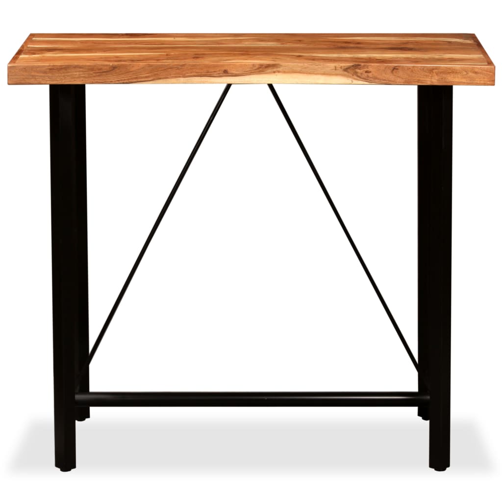 vidaXL Bar Table Solid Acacia Wood 120x60x107 cm