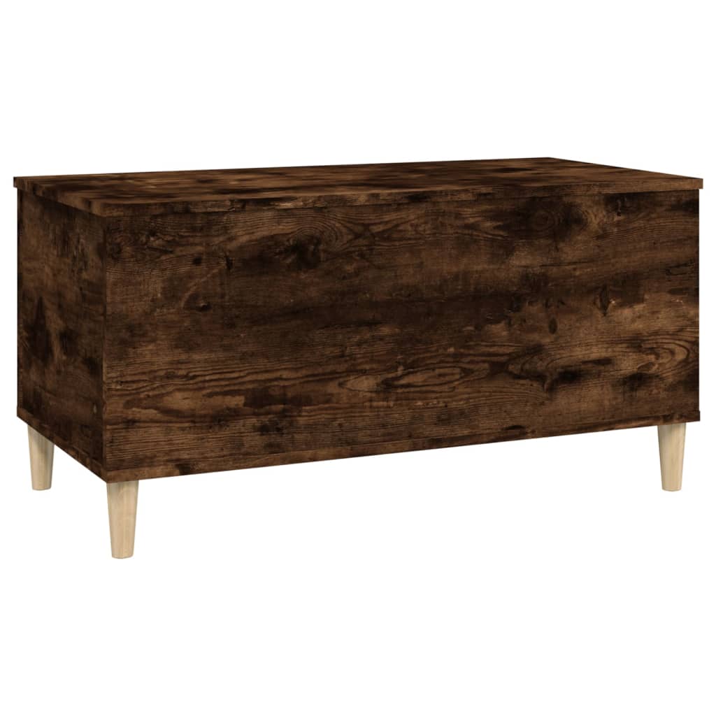 vidaXL Coffee Table Smoked Oak 90x44.5x45 cm Engineered Wood