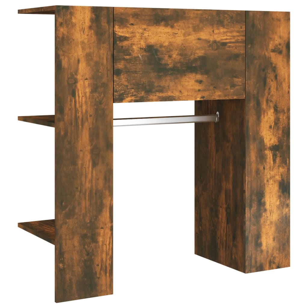 vidaXL Hallway Cabinet Smoked Oak 97.5x37x99 cm Engineered Wood