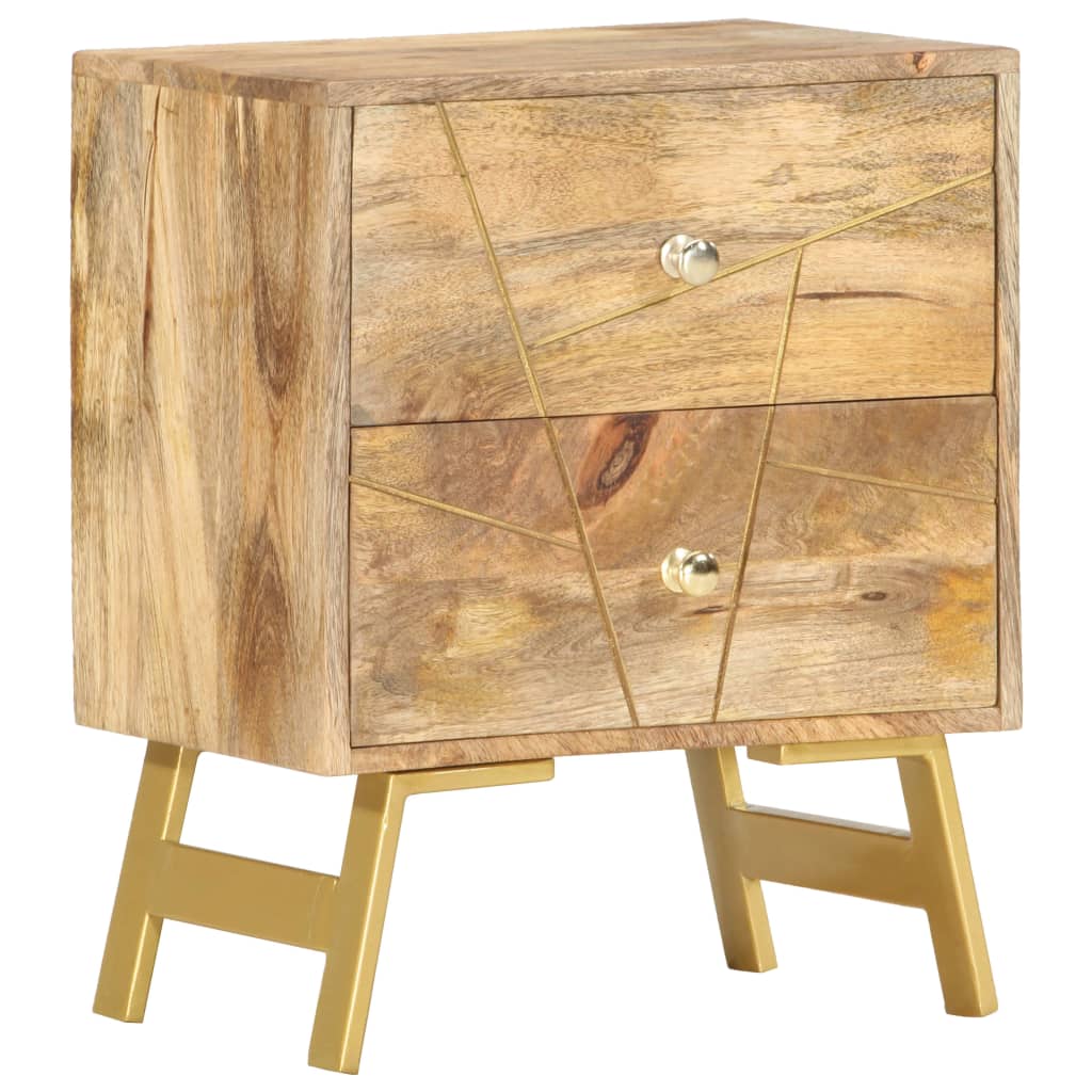 vidaXL Bedside Cabinet 40x30x50 cm Solid Mango Wood