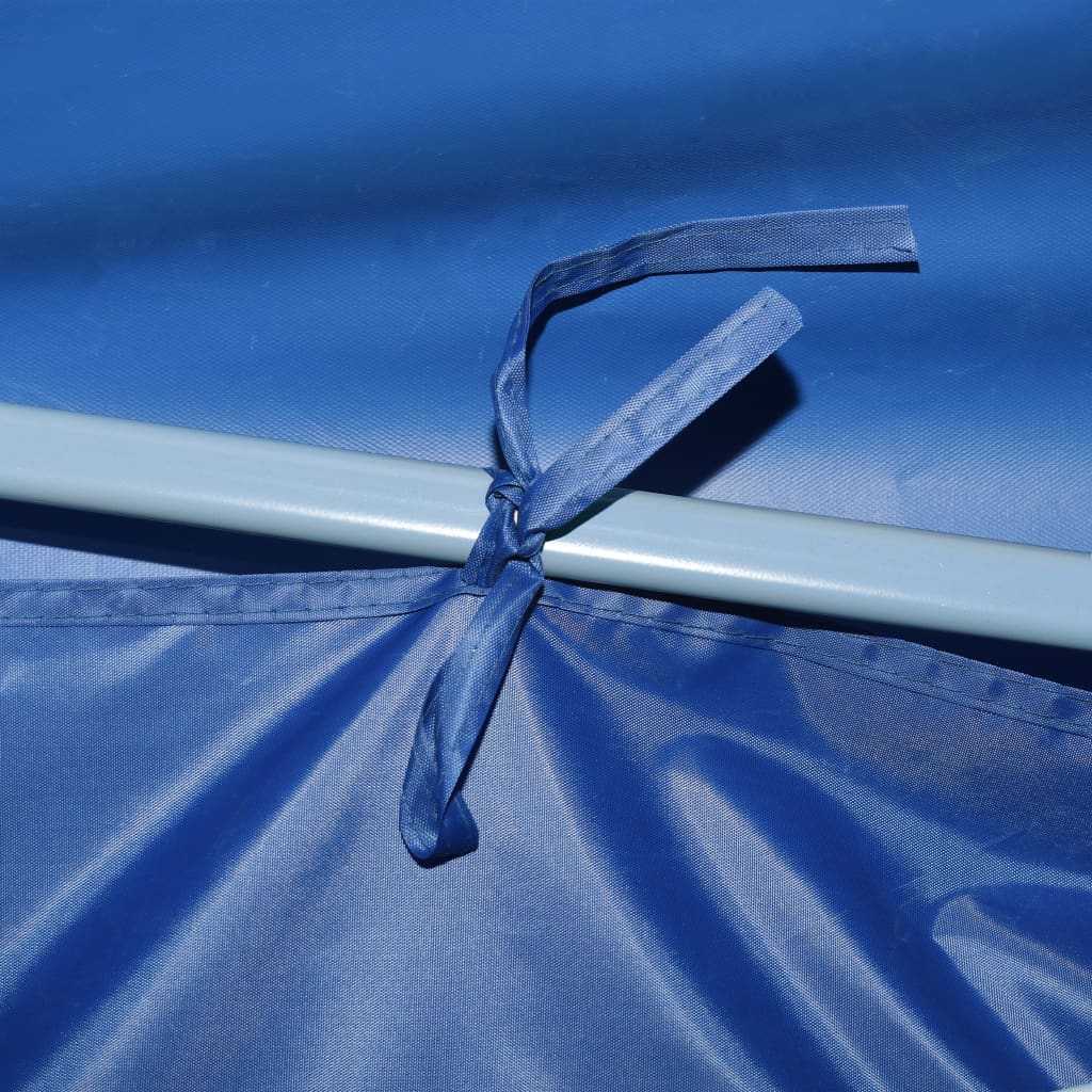vidaXL Folding Pop-up Party Tent with 5 Sidewalls 3x9 m Blue