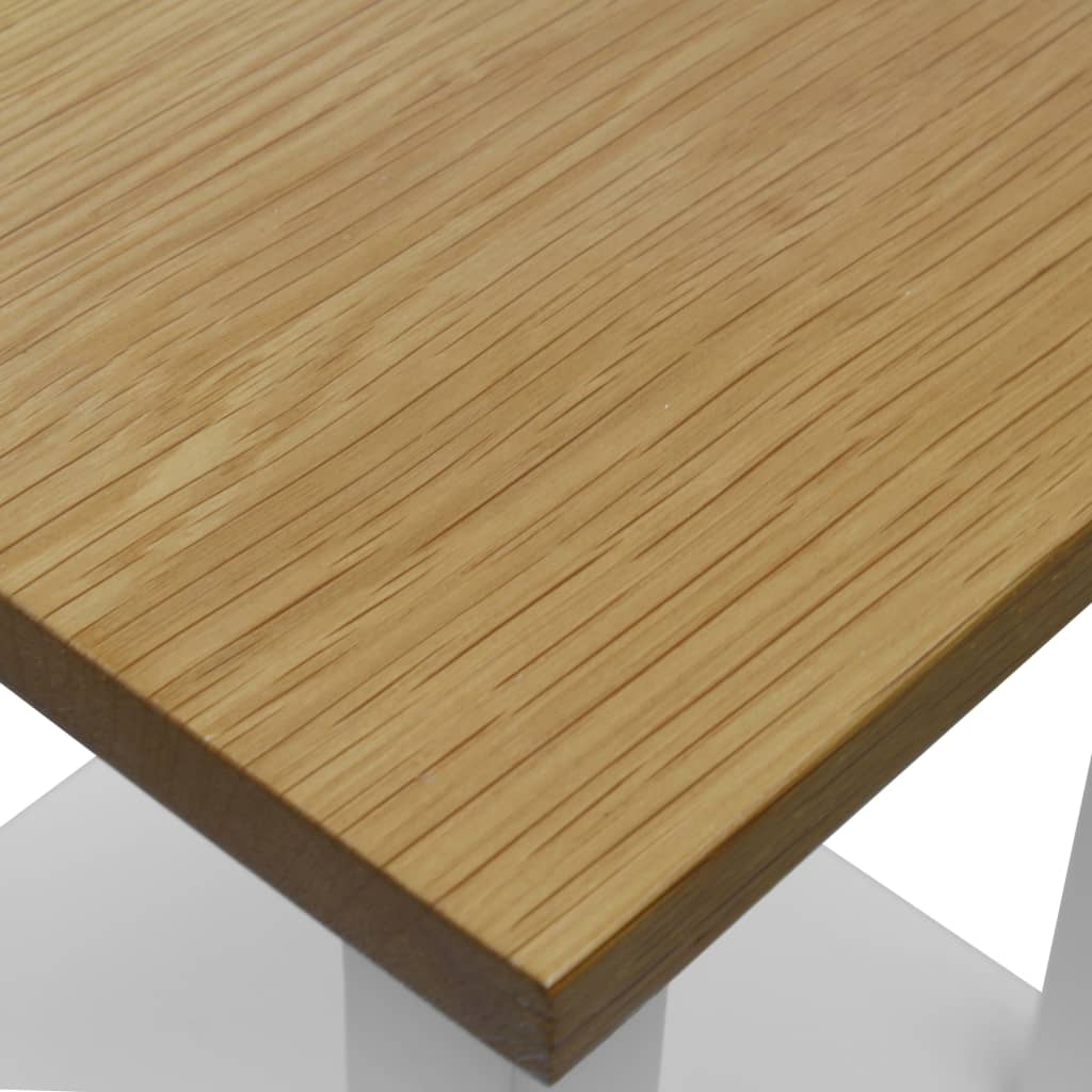 vidaXL Tall Chest of Drawers 26x26x94 cm Solid Oak Wood