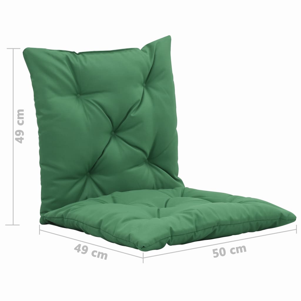 vidaXL Swing Chair Cushions 2 pcs Green 50 cm