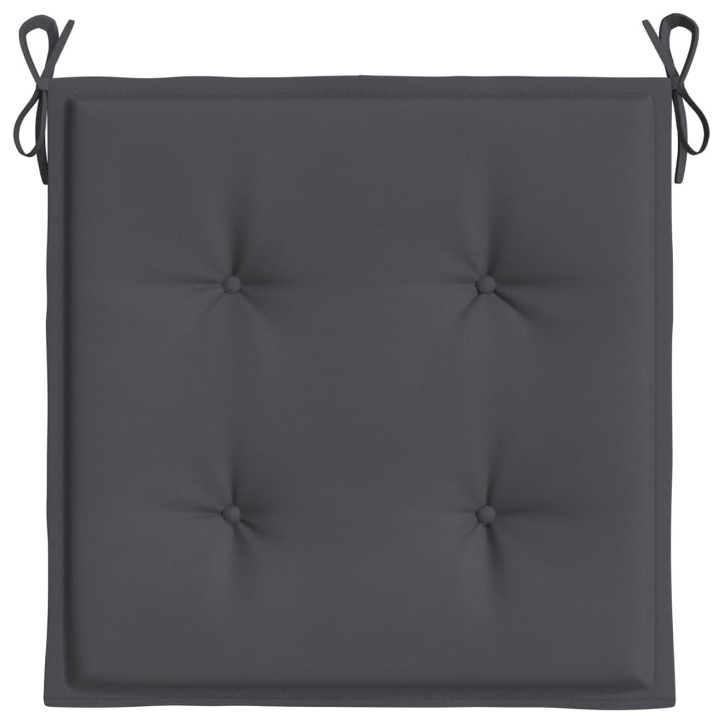 vidaXL Garden Chair Cushions 2 pcs Anthracite 40x40x3 cm Oxford Fabric