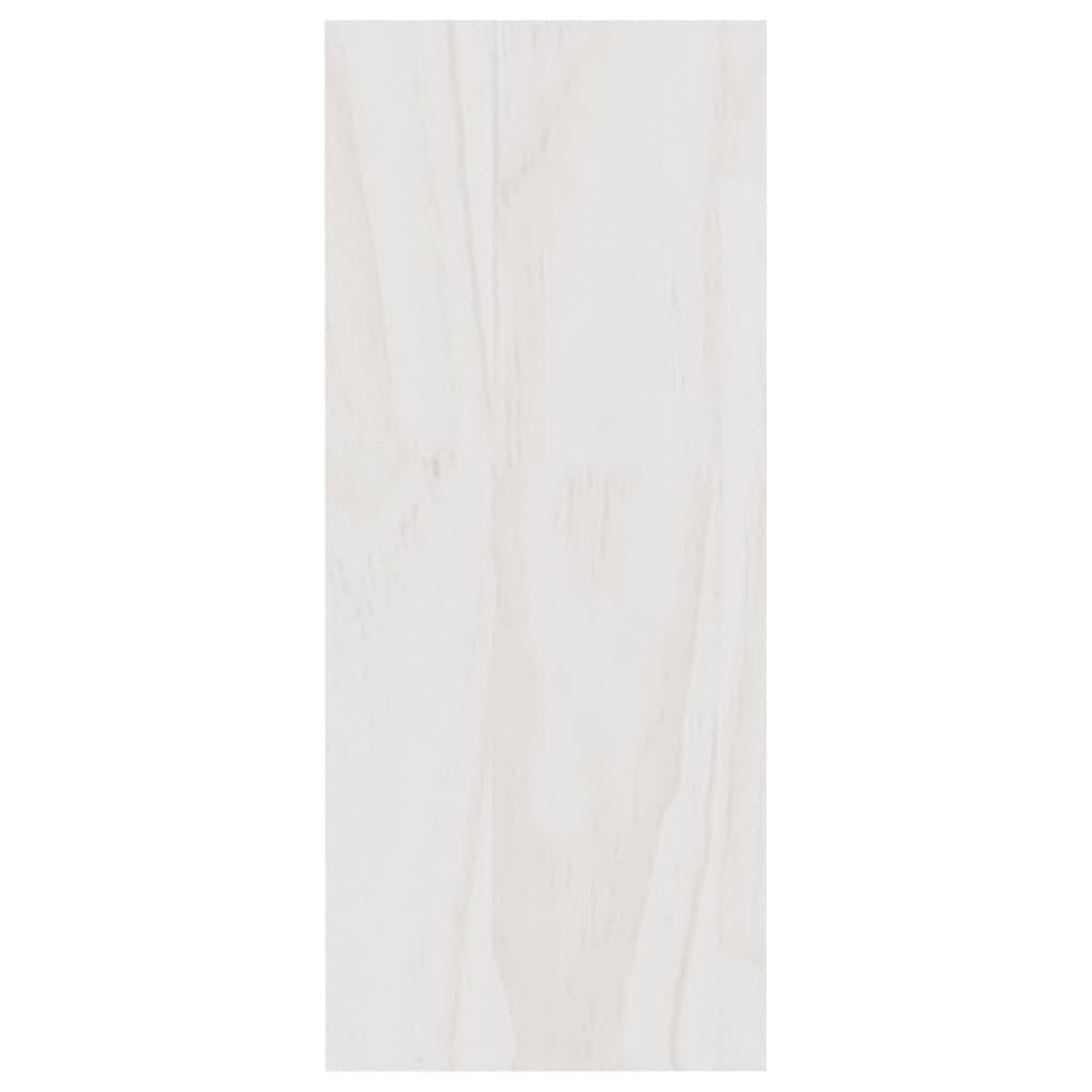 vidaXL Book Cabinet White 40x30x71.5 cm Solid Pinewood