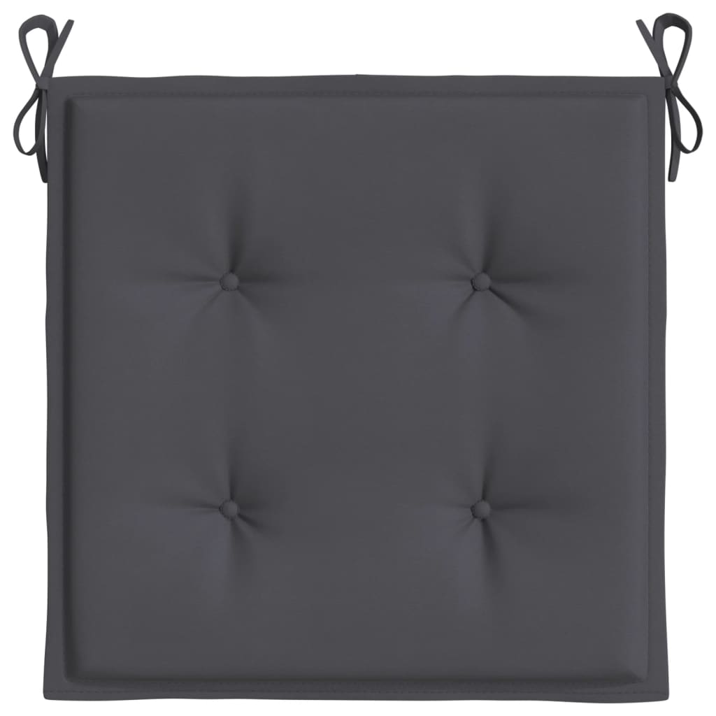 vidaXL Garden Chair Cushions 2 pcs Anthracite 50x50x3 cm Oxford Fabric