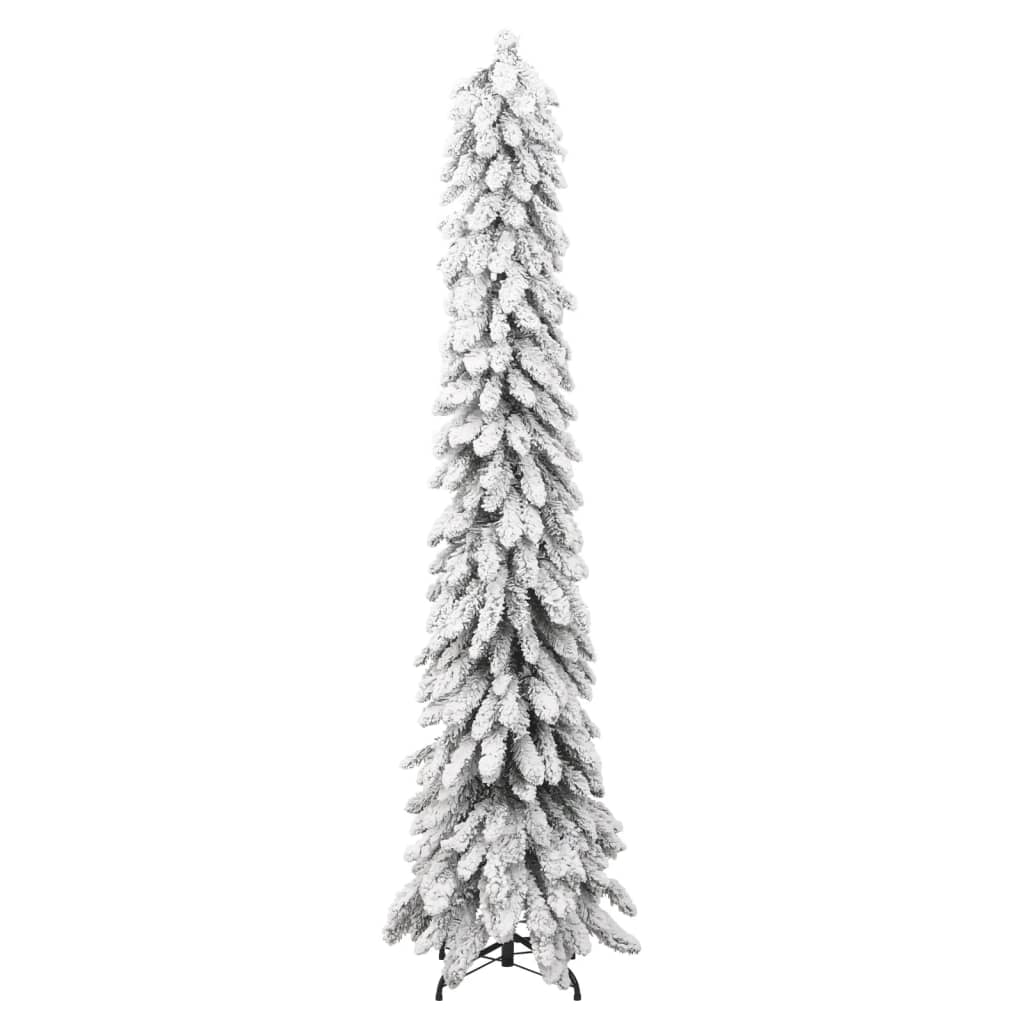 vidaXL Artificial Pre-lit Christmas Tree with 100 LEDs and Flocked Snow 180 cm