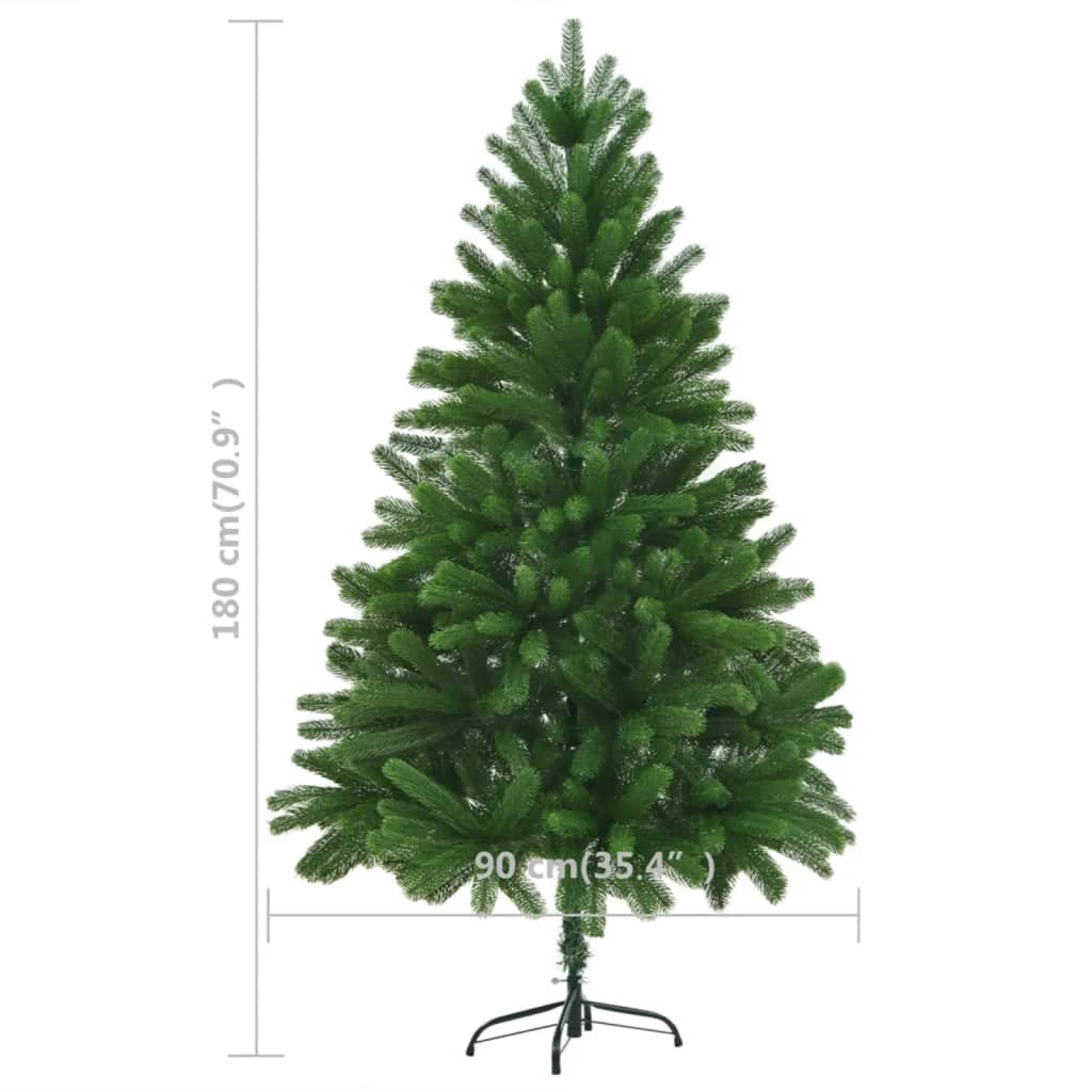 vidaXL Artificial Pre-lit Christmas Tree 180 cm Green