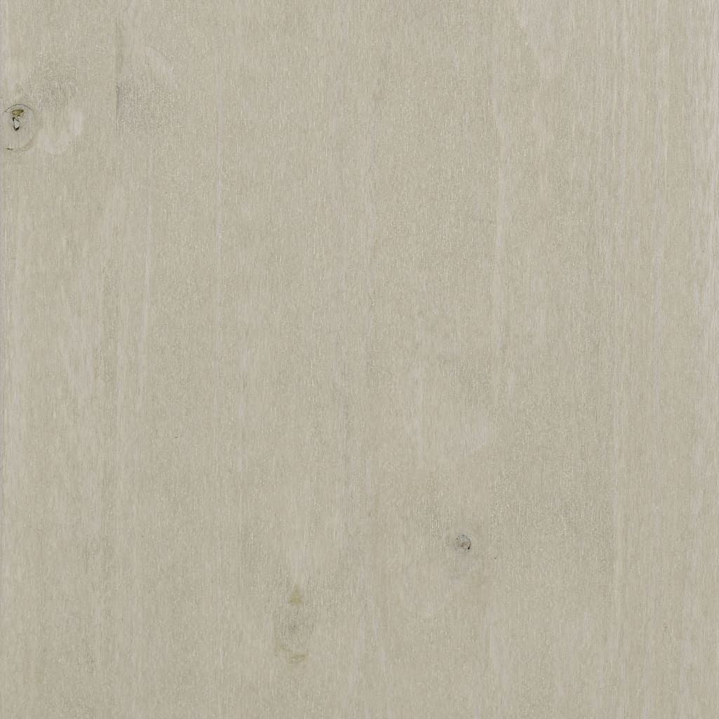 vidaXL CD Cabinet HAMAR White 45x18x100 cm Solid Wood Pine