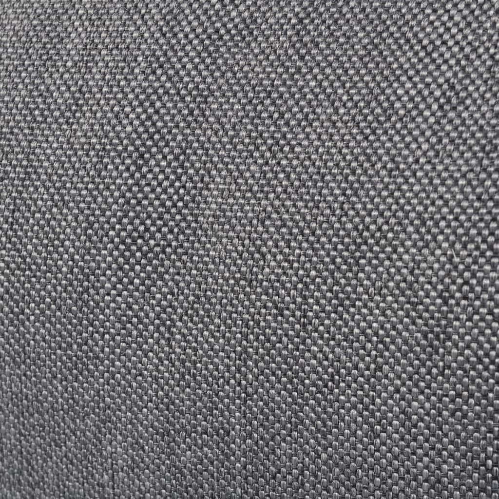 vidaXL Folding Floor Longue Grey Fabric