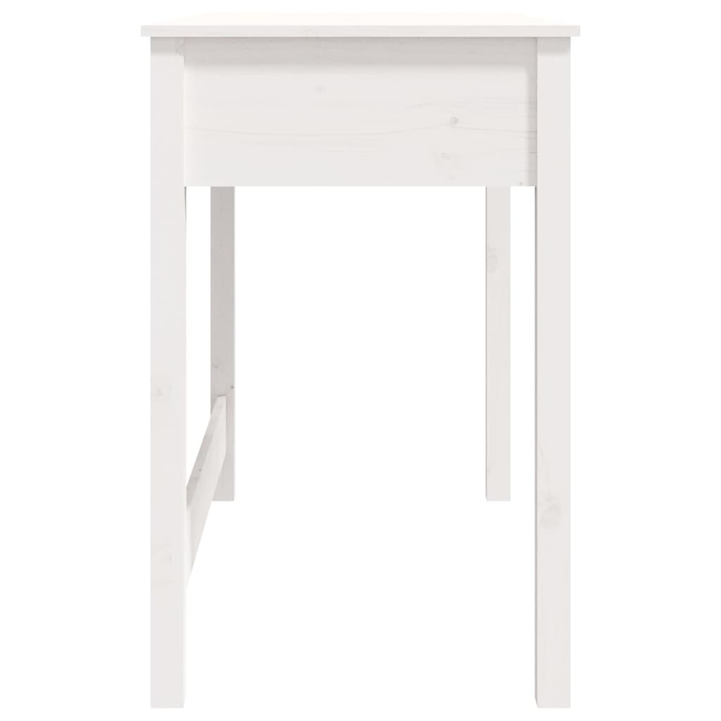 vidaXL Desk with Drawers White 100x50x78 cm Solid Wood Pine