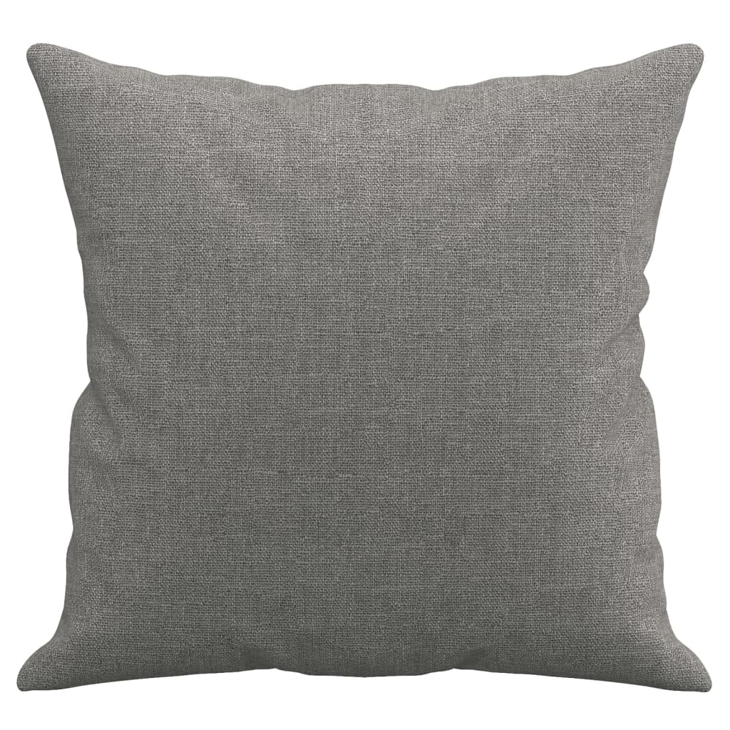 vidaXL Throw Pillows 2 pcs Dark Grey 40x40 cm Fabric