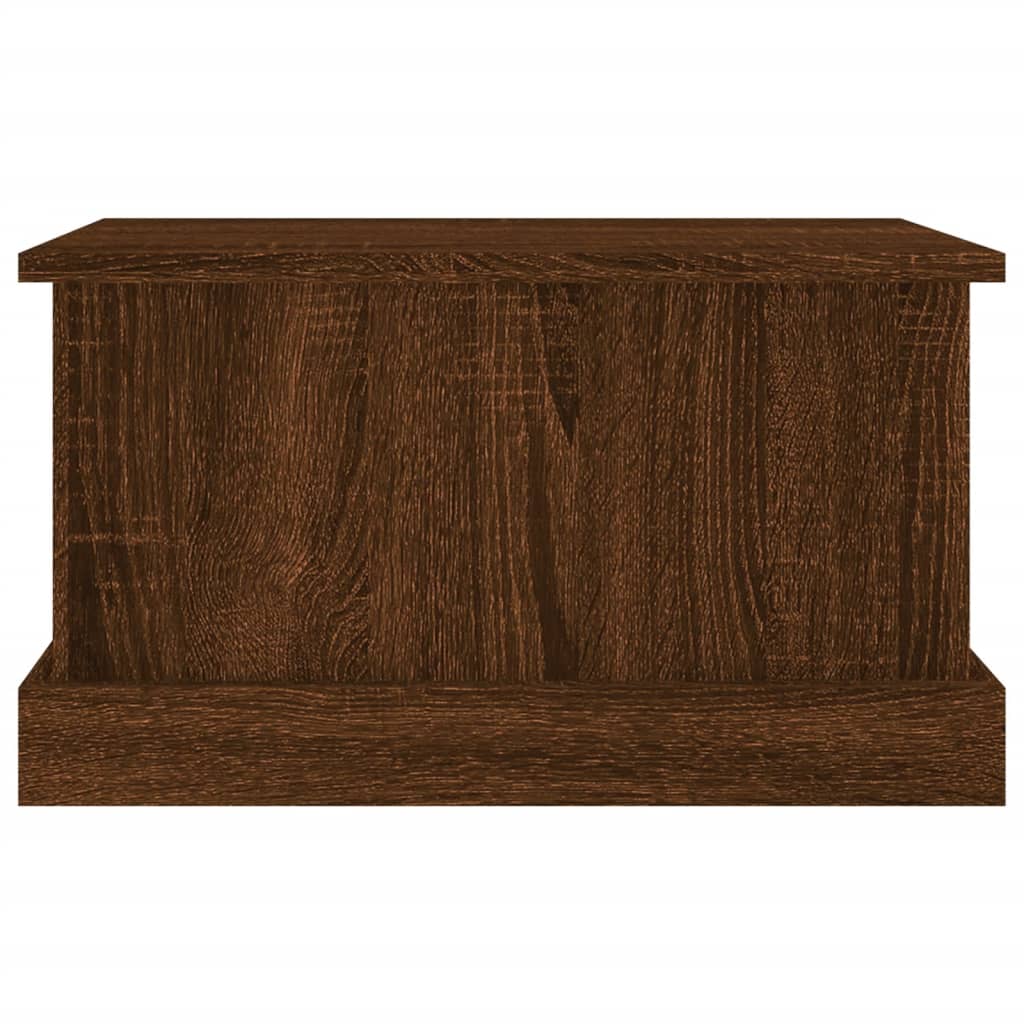 vidaXL Storage Box Brown Oak 50x30x28 cm Engineered Wood