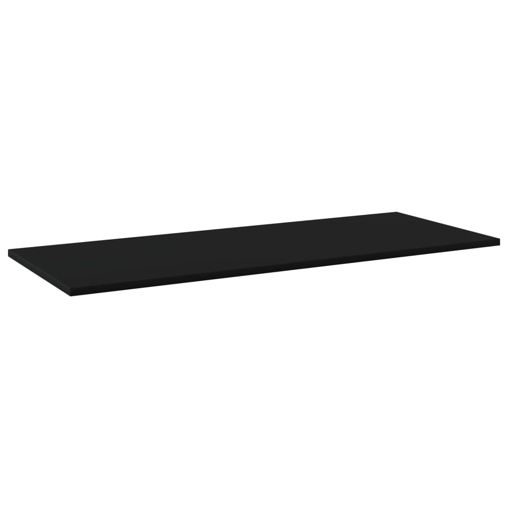 vidaXL Bookshelf Boards 4 pcs Black 100x40x1.5 cm Engineered Wood