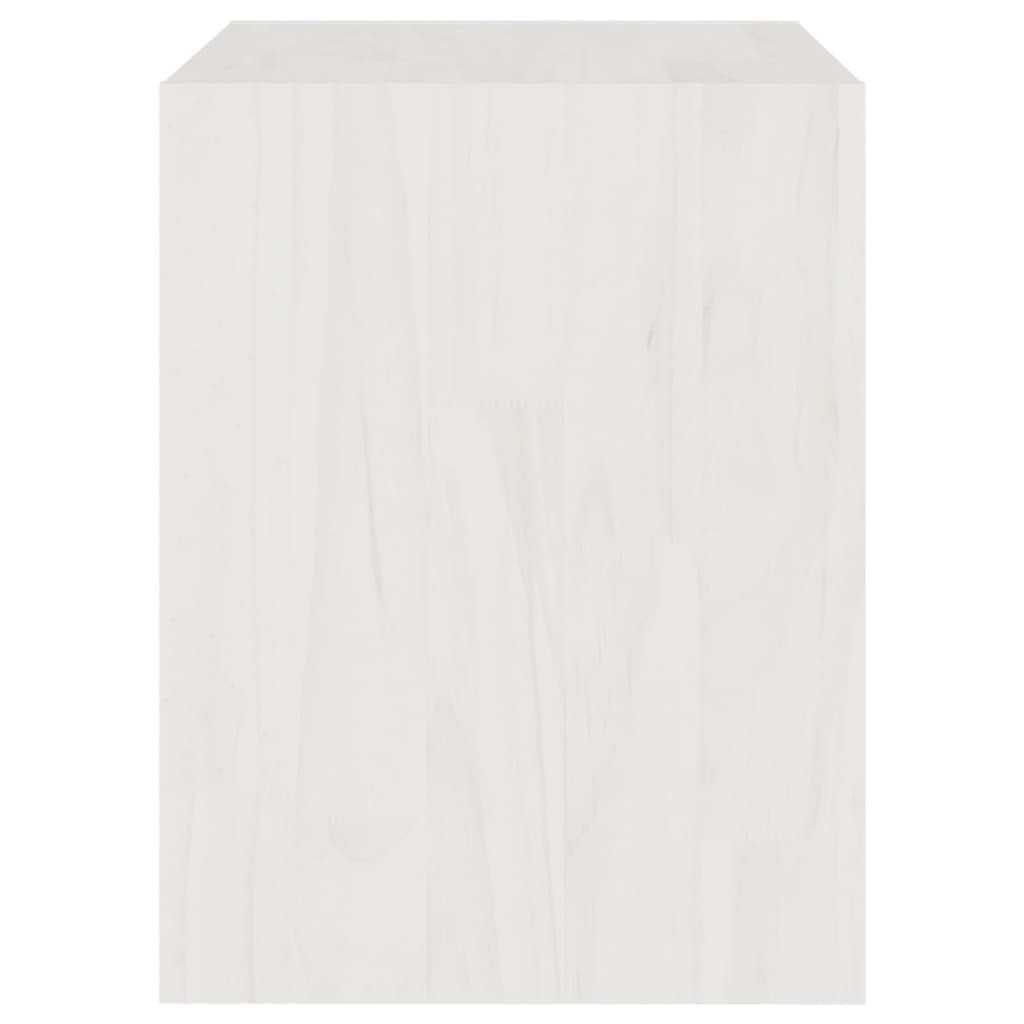 vidaXL Bedside Cabinets 2 pcs White 40x30.5x40 cm Solid Pinewood