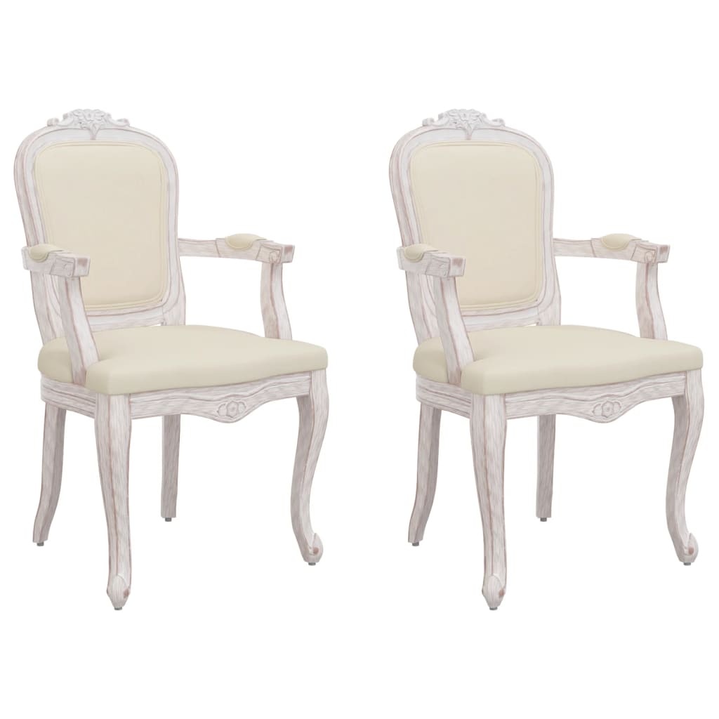 vidaXL Dining Chairs 2 pcs 62x59.5x100.5 cm Linen