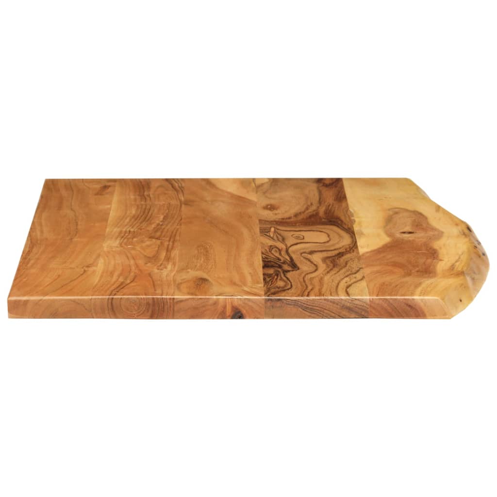 vidaXL Bathroom Vanity Top Solid Acacia Wood 80x52x2.5 cm