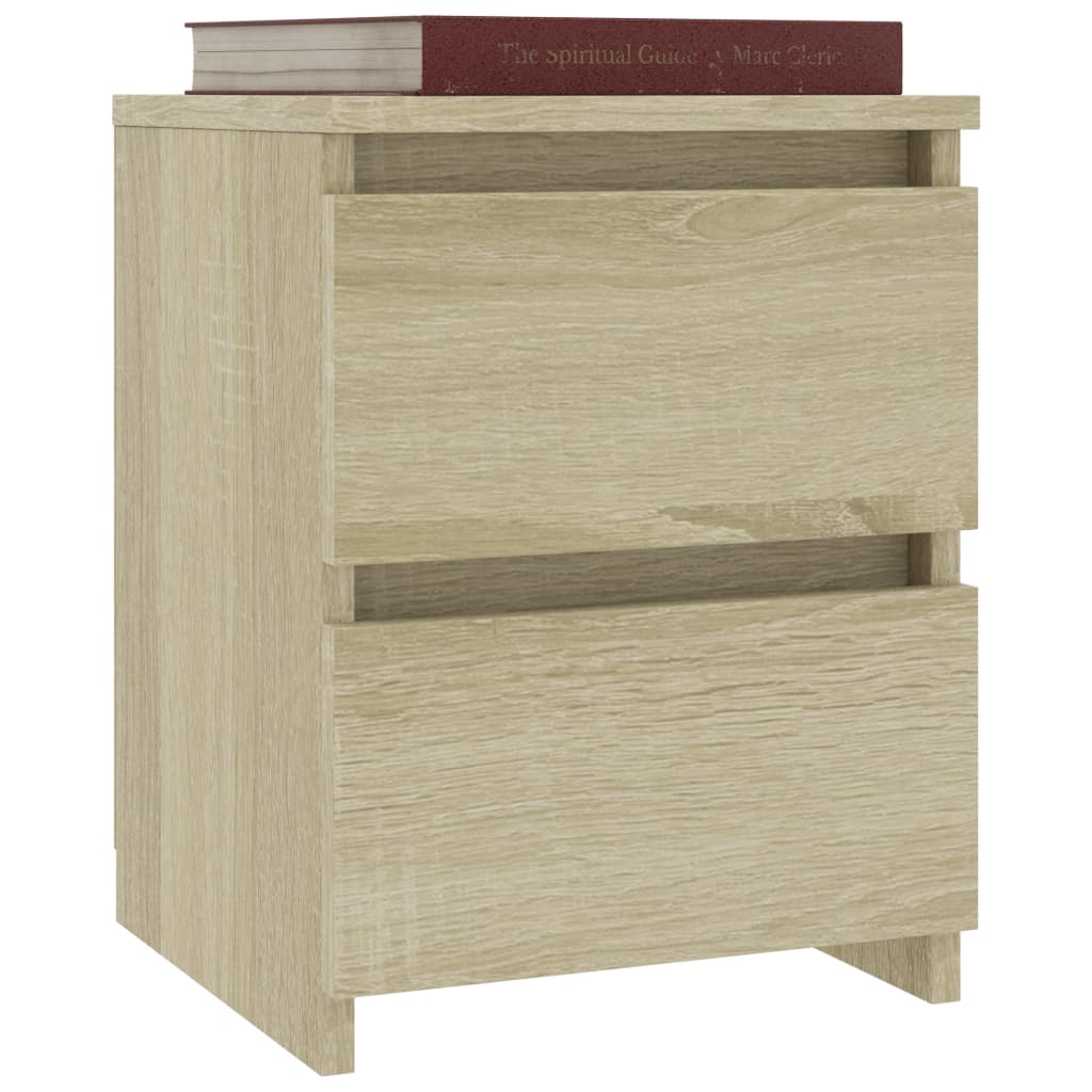 vidaXL Bedside Cabinet Sonoma Oak 30x30x40 cm Engineered Wood