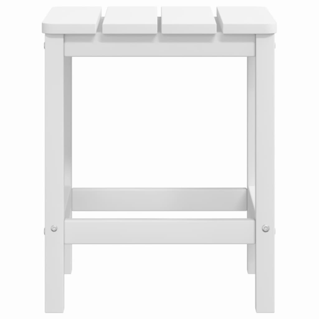 vidaXL Garden Adirondack Table White 38x38x46 cm HDPE