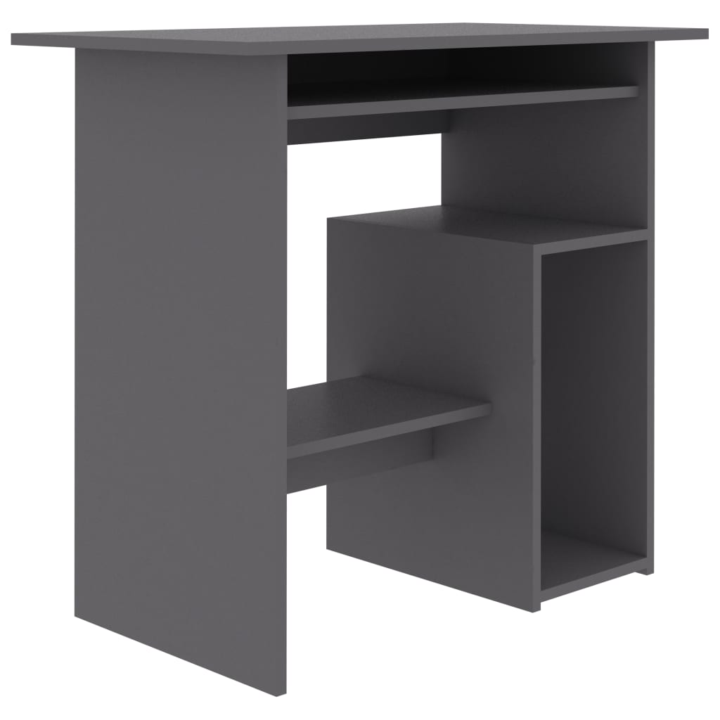 vidaXL Desk Grey 80x45x74 cm Engineered Wood