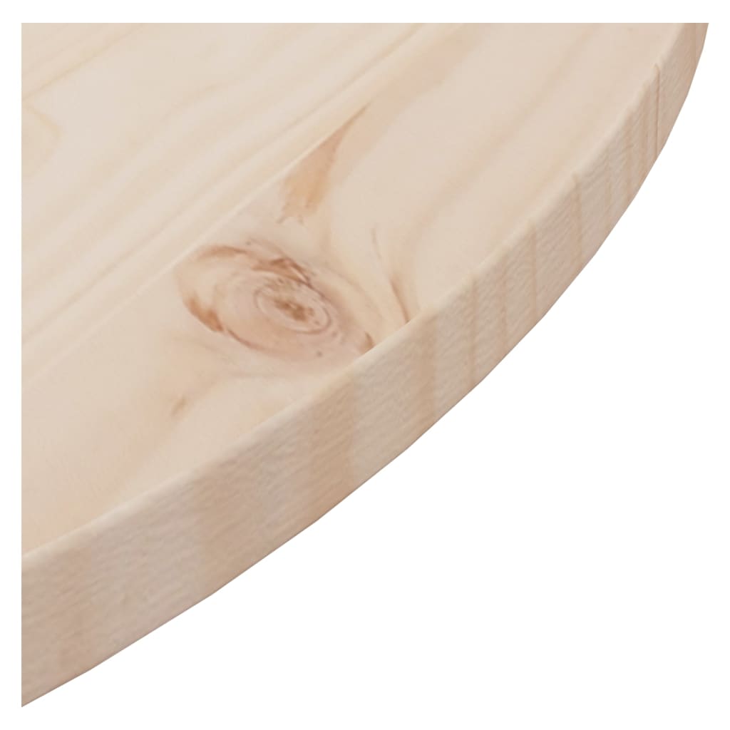 vidaXL Table Top Ø70x2.5 cm Solid Wood Pine