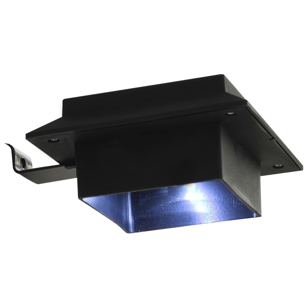 vidaXL Outdoor Solar Lamps 6 pcs LED Square 12 cm Black