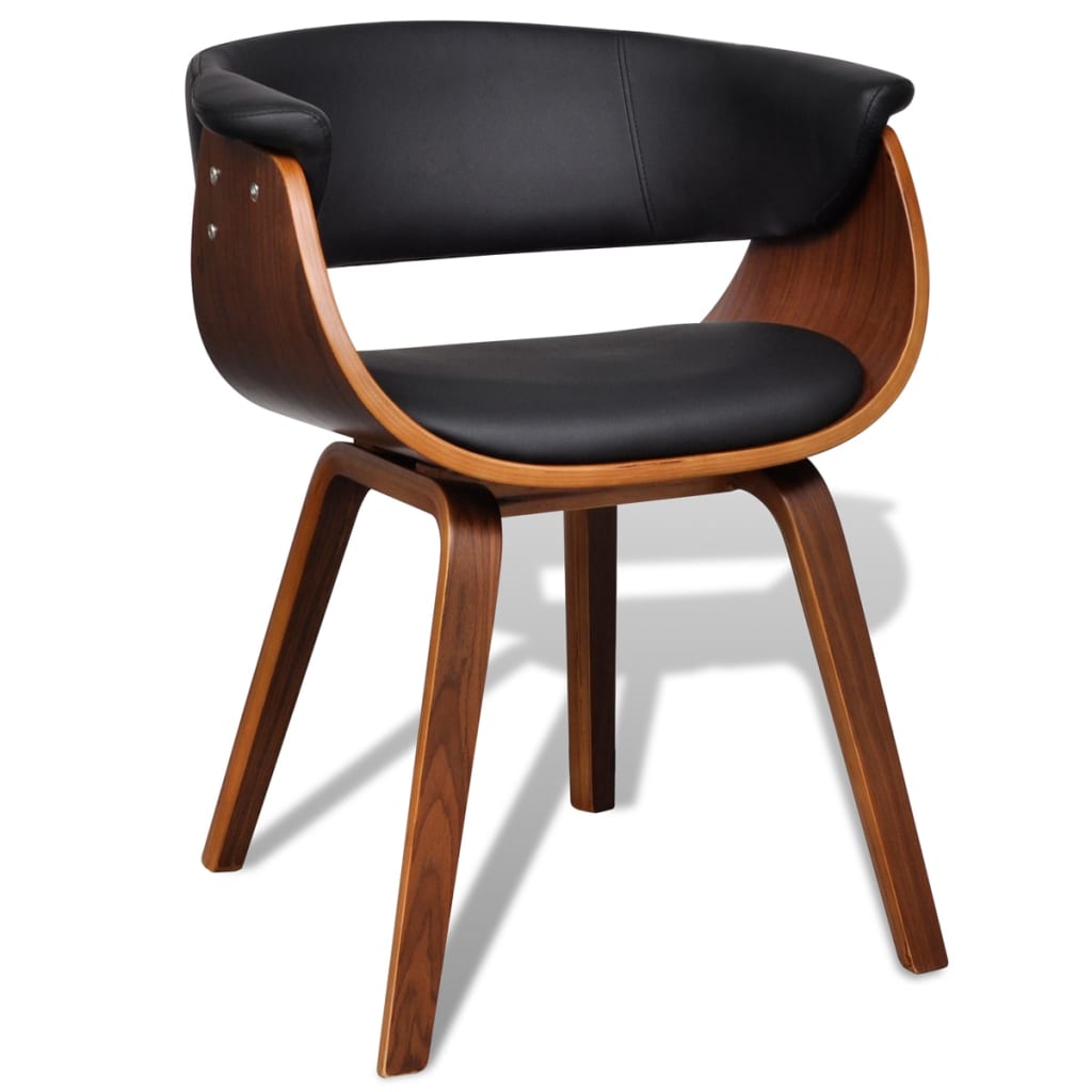 Modern Artificial Leather Wood Dining Chair