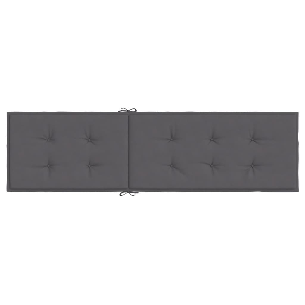 vidaXL Deck Chair Cushion Anthracite (75+105)x50x3 cm