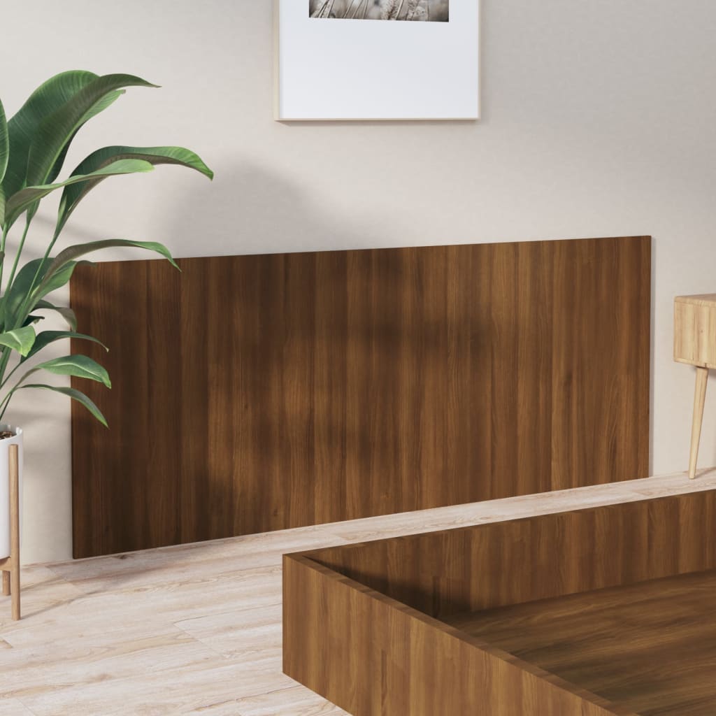 vidaXL Bed Headboard Brown Oak 200x1.5x80 cm Engineered Wood