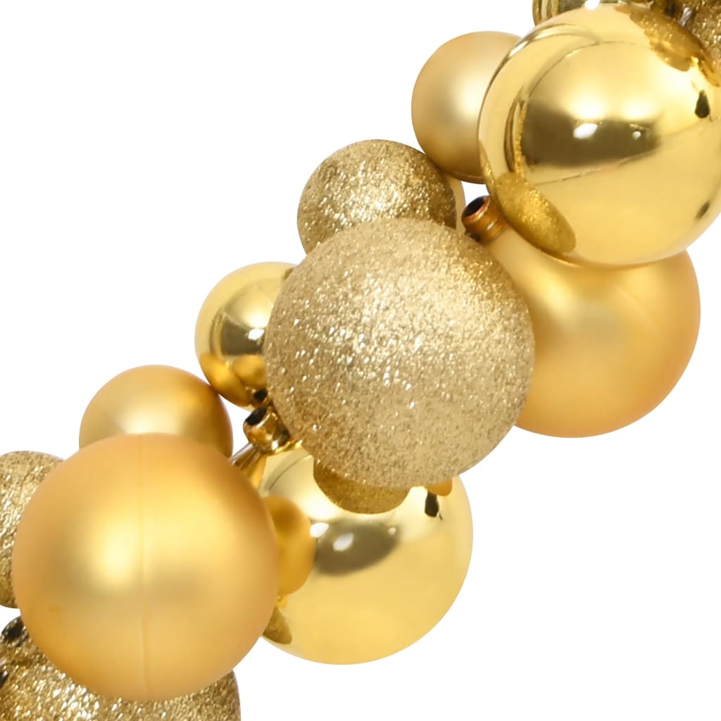 vidaXL Christmas Balls Garland Gold 175 cm Polystyrene