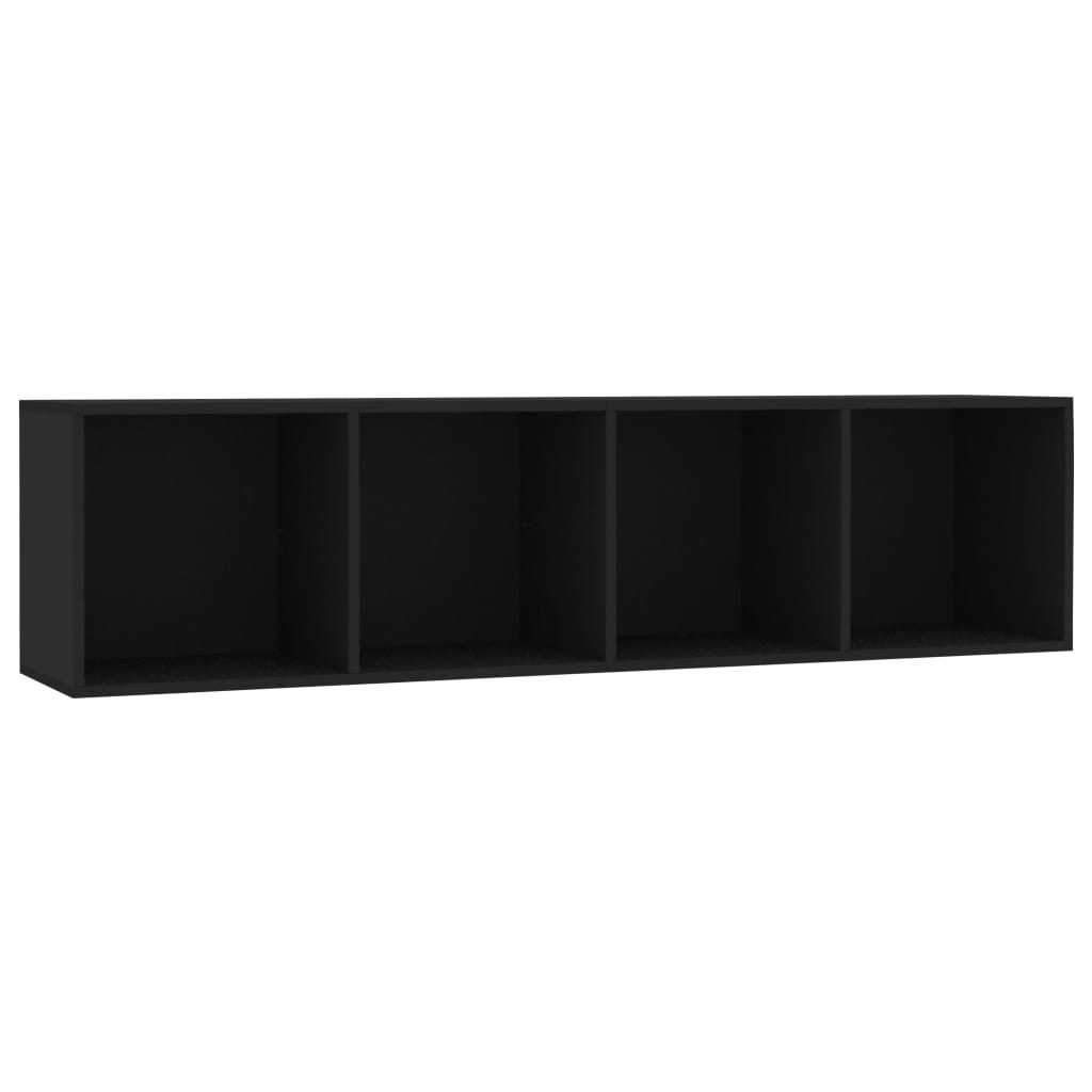 vidaXL Book Cabinet/TV Cabinet Black 143x30x36 cm