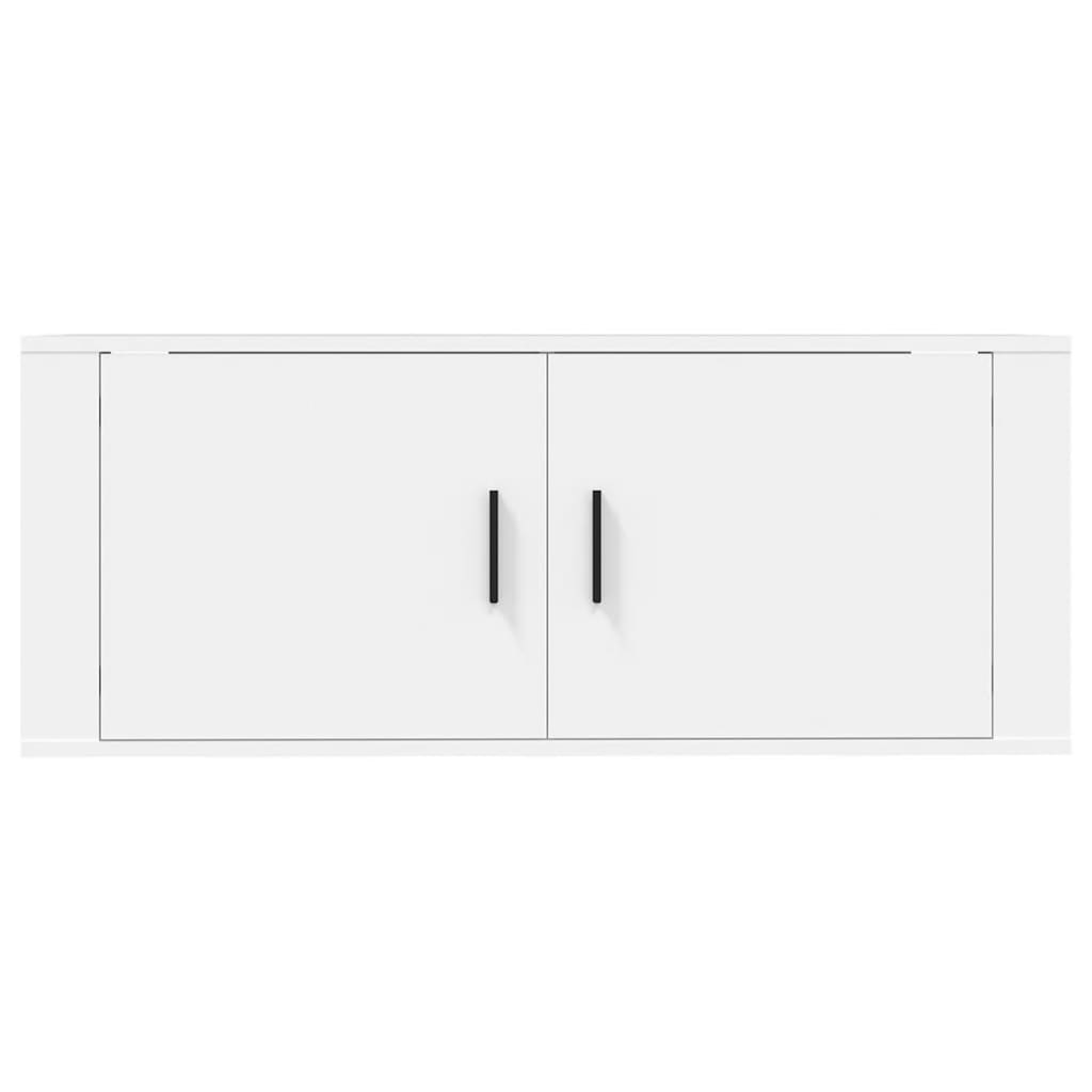 vidaXL Wall Mounted TV Cabinet White 100x34.5x40 cm