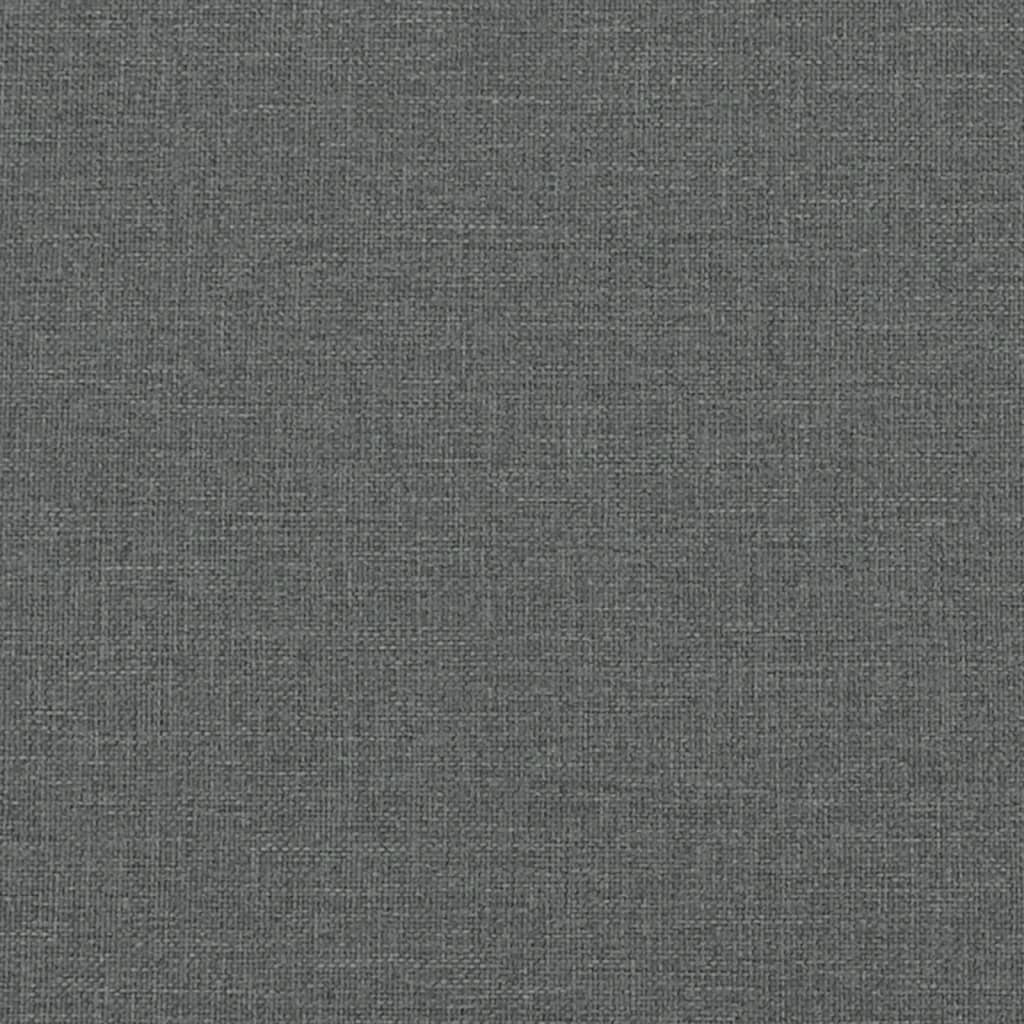 vidaXL Chaise Longue Dark Grey Fabric
