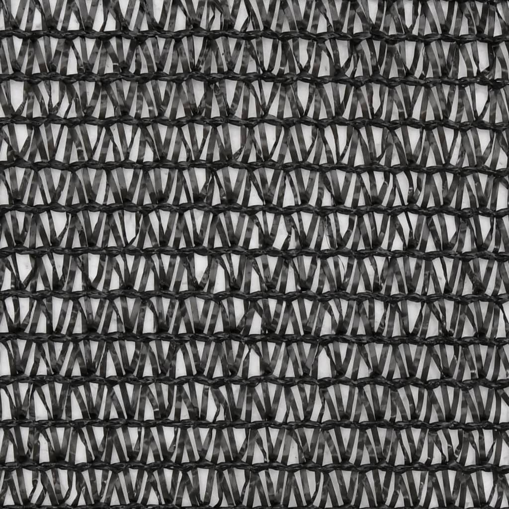 vidaXL Privacy Net HDPE 2x25 m Black