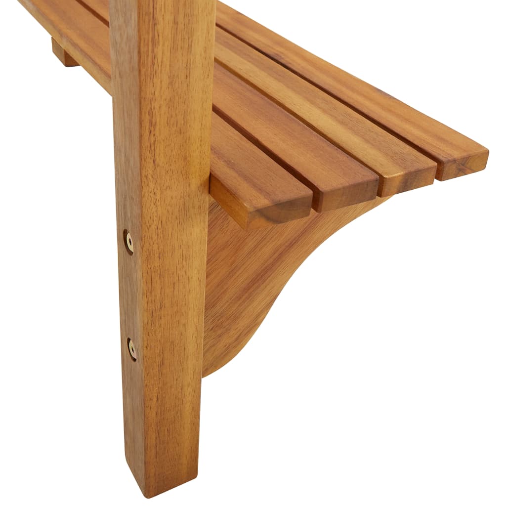 vidaXL Balcony Bar Table 90x37x122.5 cm Solid Acacia Wood
