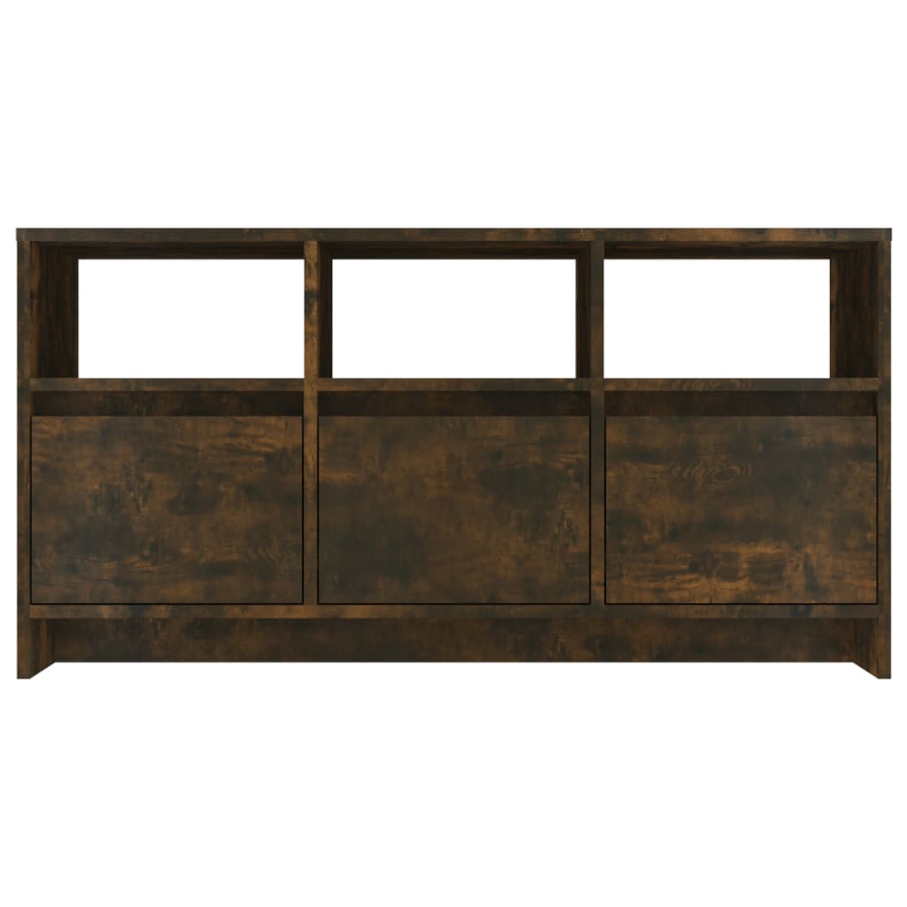 vidaXL TV Cabinet Smoked Oak 102x37.5x52.5 cm Engineered Wood